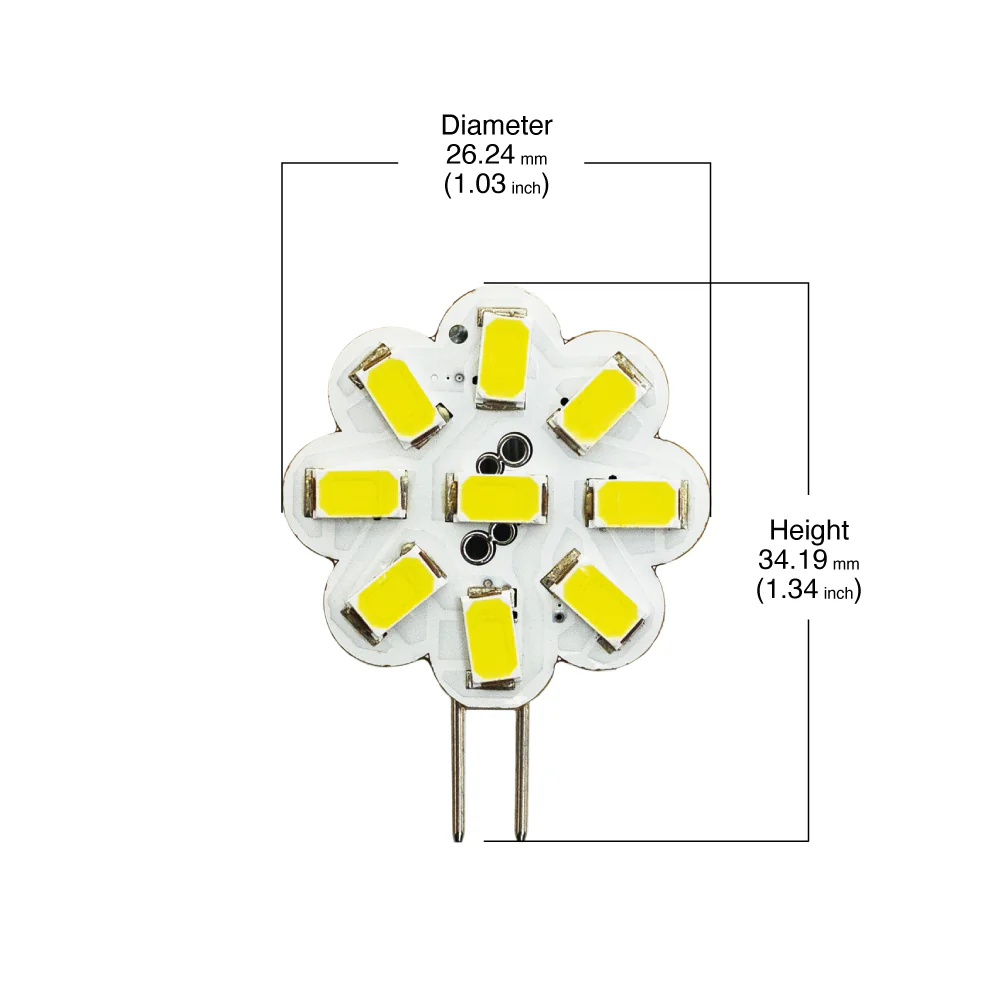G4 9SMD 5630 9-30V Bulb 200lm 6000K(Cool White) - Image 2