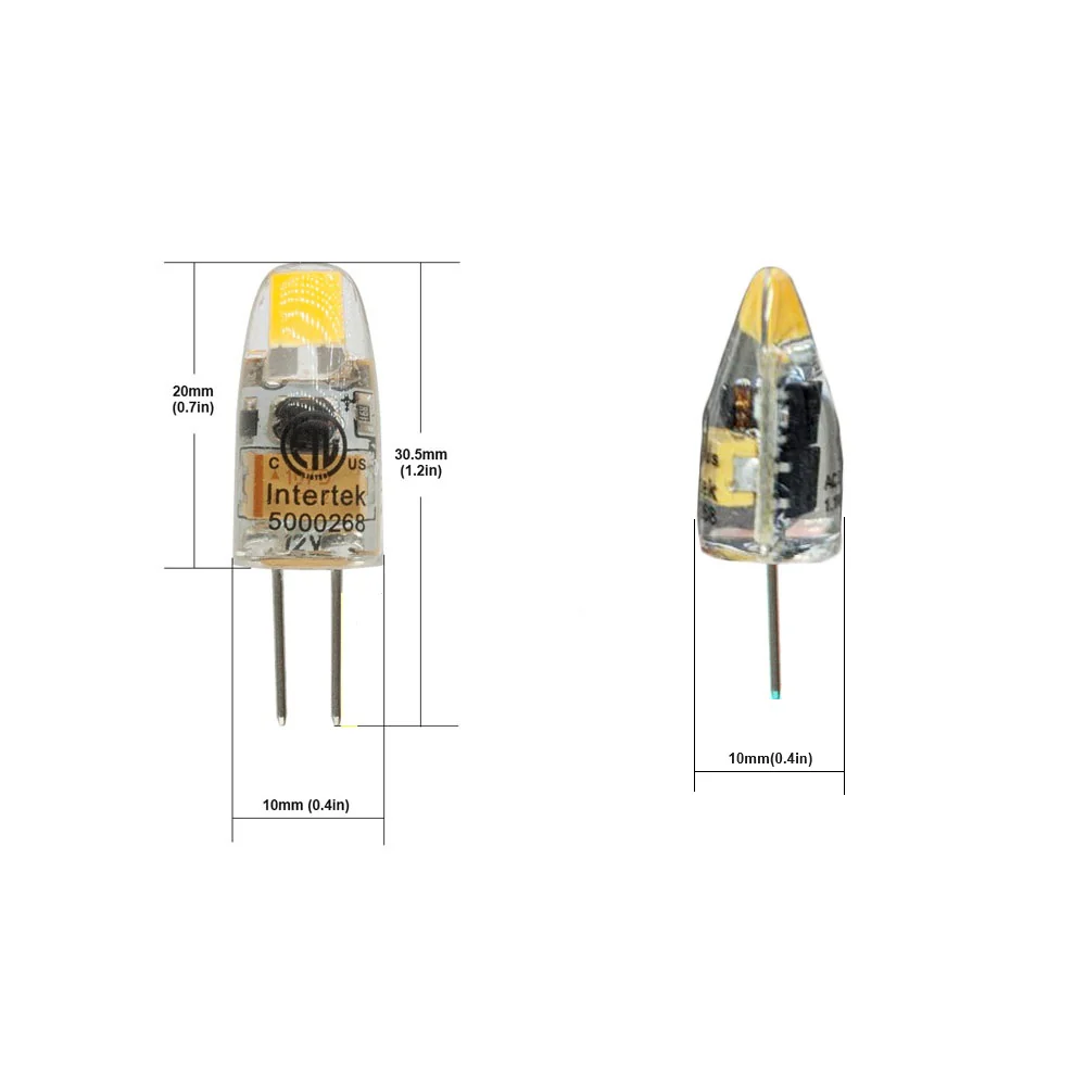 G4 Bulb Bi-Pin COB LED, 12V 1.2W 6000K(Cool White) - Image 2