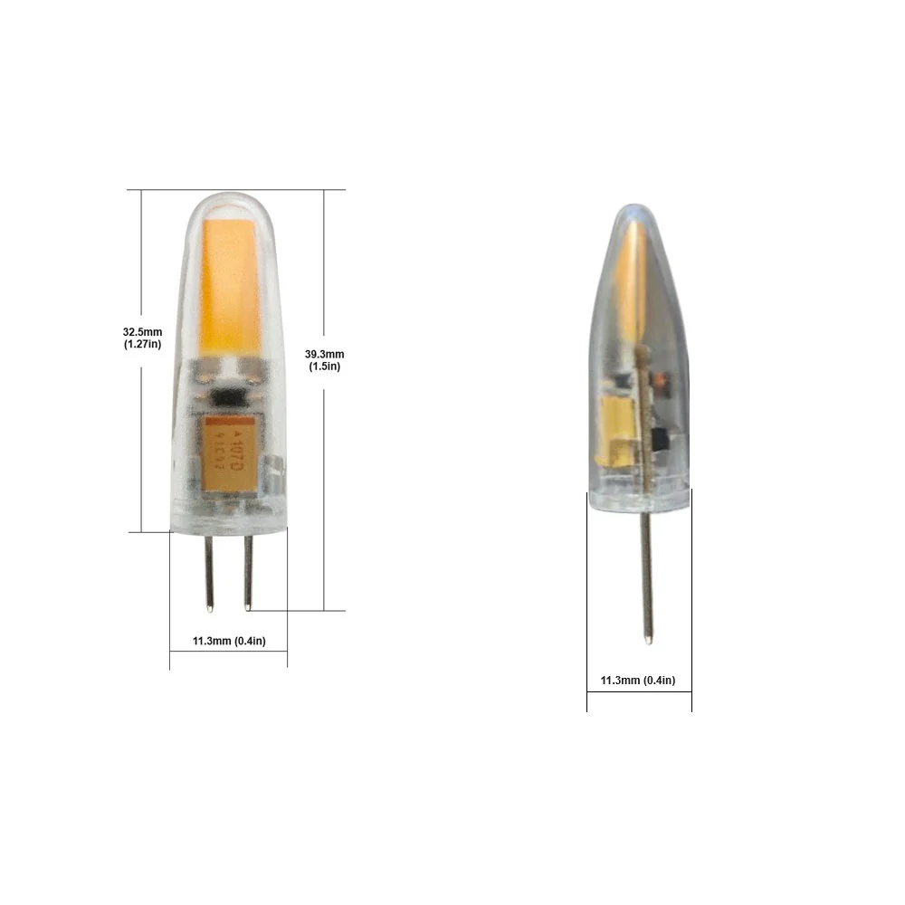 G4 Bulb Bi-Pin COB LED, 12V 2W 3000K(Warm White) - Image 2