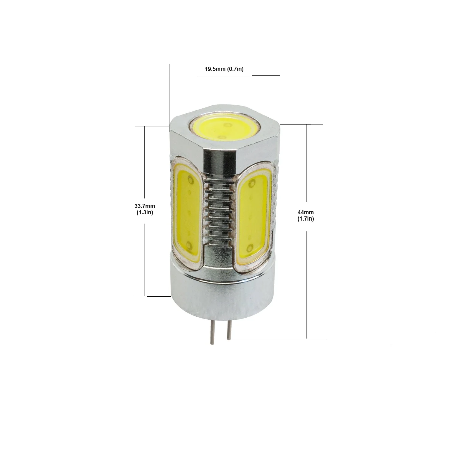 G4 LED Bi-Pin 5 COB, 12V 2.2W 6000K(Cool White) - Image 2