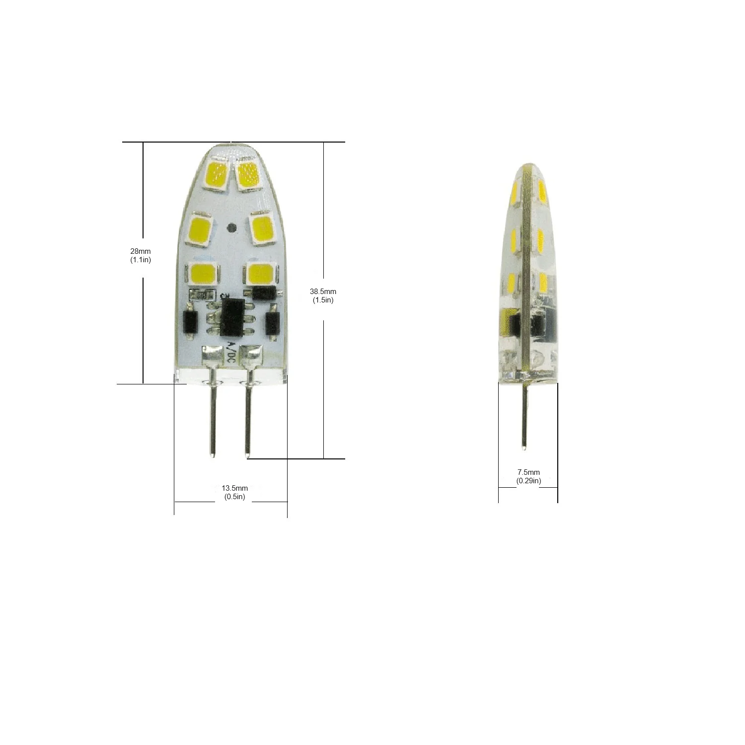 G4 LED Lamp Bi-Pin, 12V 1.5W 3000K(Warm White) - Image 2