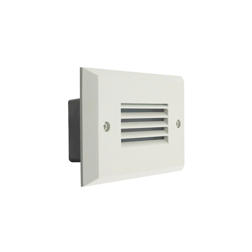 Horizontal RT05HV Single Gang LED Step Light/ Pathway Light, 100-240V or 12V 2W 3000K(Warm White) White - Image 3