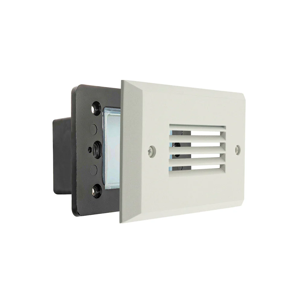 Horizontal RT05HV Single Gang LED Step Light/ Pathway Light, 100-240V or 12V 2W 3000K(Warm White) White - Image 4