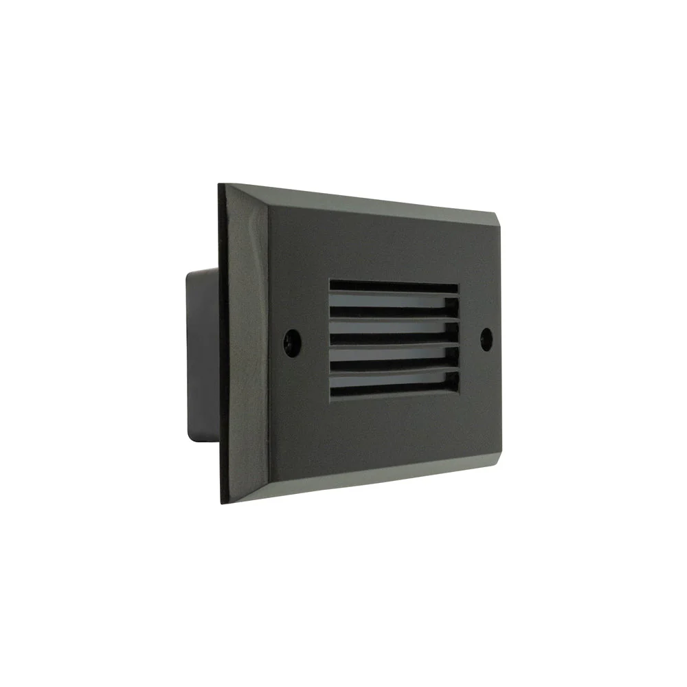 Horizontal RT05HV Single Gang LED Step Light/ Pathway Light, 100-240V or 12V 2W 3000K(Warm White) Black - Image 3