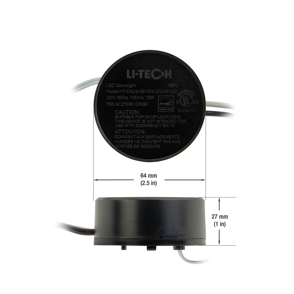 HT-EAD4-0912W-272AP-CC LED Module with Driver, 120V 12Watt 2700K(Soft White) - Image 3
