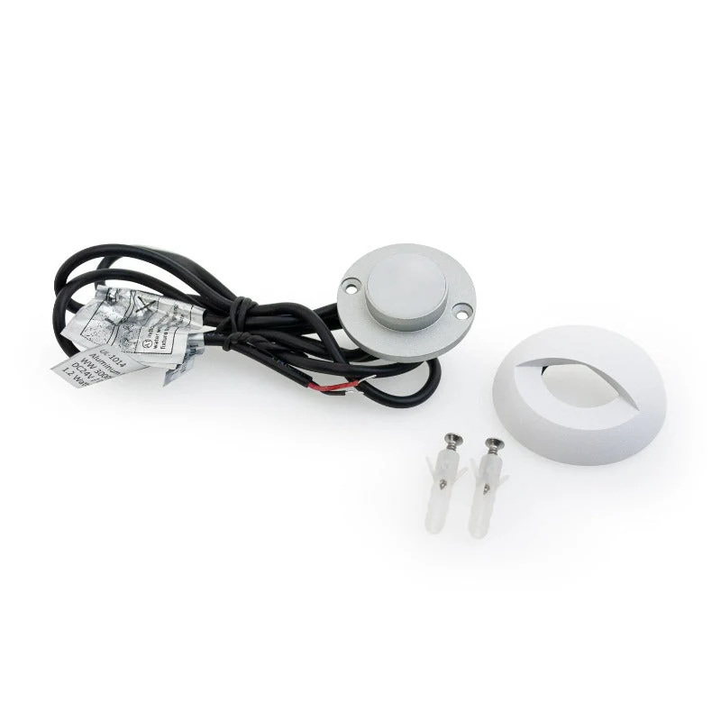 Round Outdoor Dimmable LED Step Light/ Pathway Light Eyelid Trim White TYPE2 3000K, RGB - Image 5