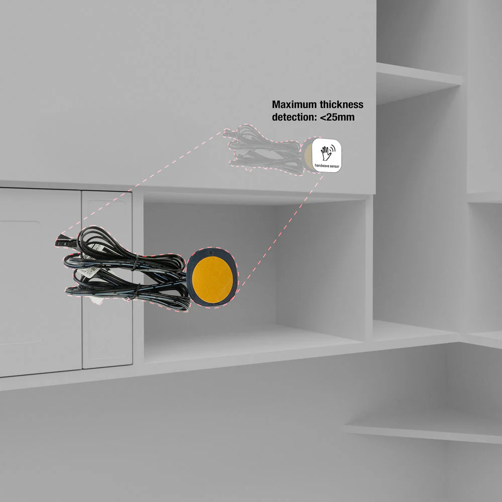 Invisible 5032 Handwave Sensor Switch for behind ceramic, wood, glass 12V-24V DC 5A 60W Black Color - Image 5