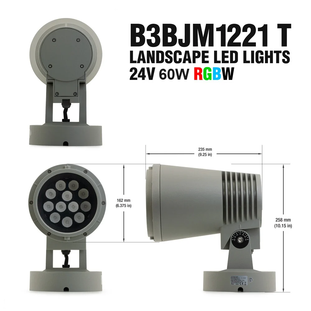 B3BJM1221T, Landscape LED Lights, 24V 60W RGBW - Image 2