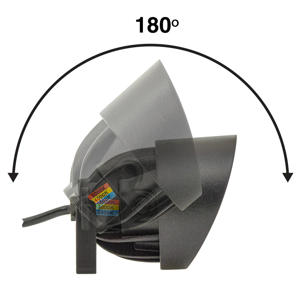 Votatec Landscape Wall Light – 3CCT Adjustable VO-GDW8-3WAY-12-BR 12V 8W CCT(3K, 4K, 5K) - Image 3