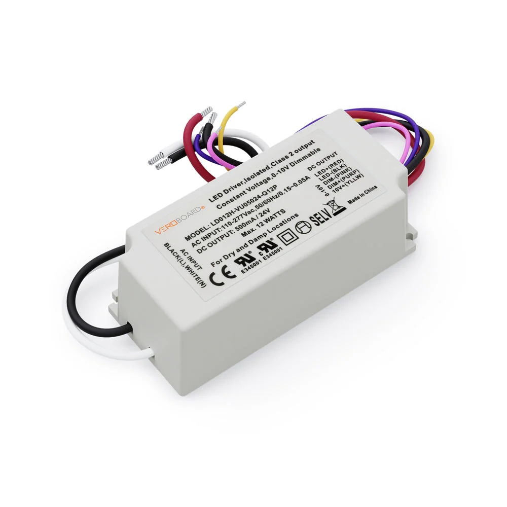 LD012H-VU05024-Q12P 0-10V Dimmable Constant Voltage LED Driver 24V 12W - Image 3