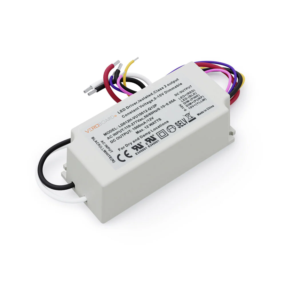 LD012H-VU10012-Q12P 0-10V Dimmable Constant Voltage LED Driver 12V 12W - Image 3