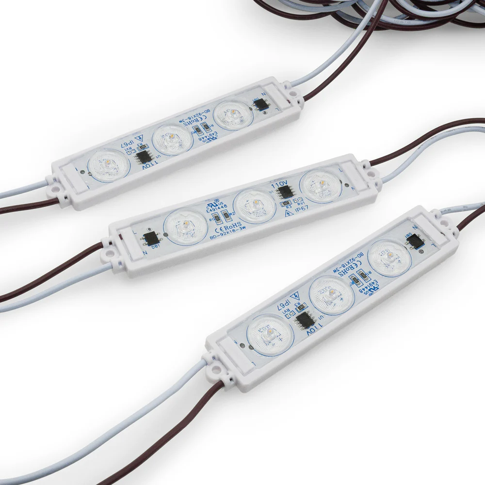 LED Backlighting for sign, 9218 110V 3 LEDs, 6500K (Pack of 100) - Image 5