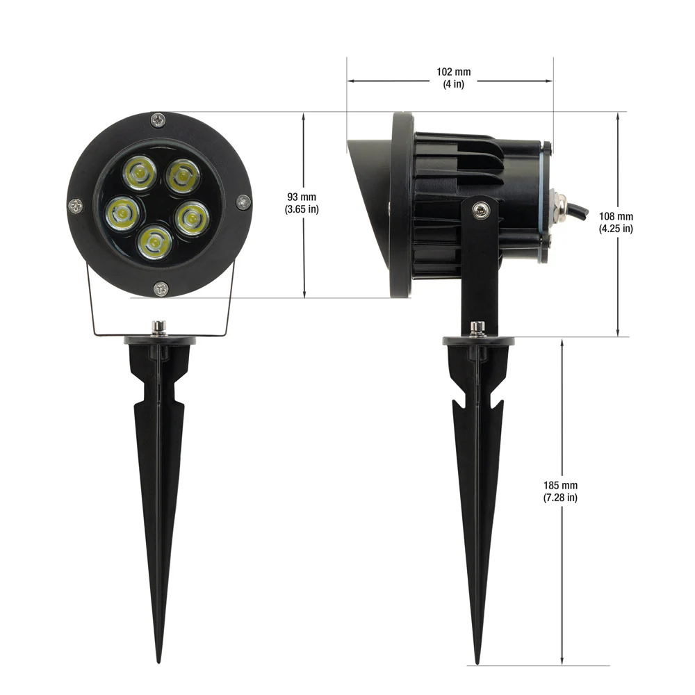 LED Landscaping Light 5 x 1W Spot Light, 12V 5W 6000K(Cool White) - Image 2