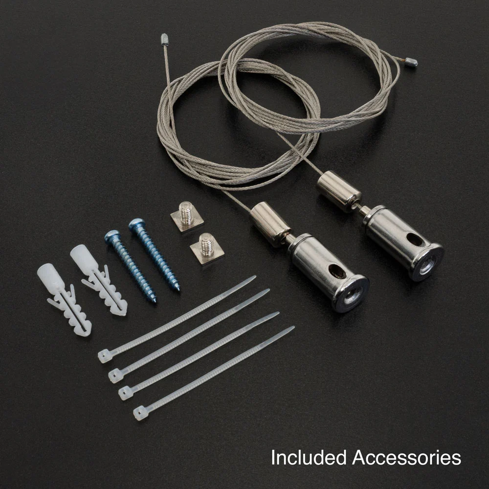 LED Low Glare Linear Suspension Light 4ft, 100-277V 38W 4000K(Natural White) Black - Image 5