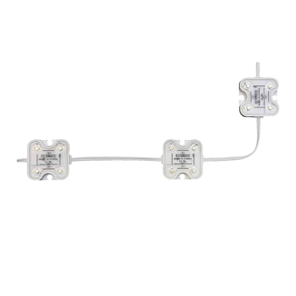 LED Module 2835 Backlighting for sign, 12V 4 LEDs 3000K(Warm White) (Pack of 50) - Image 3