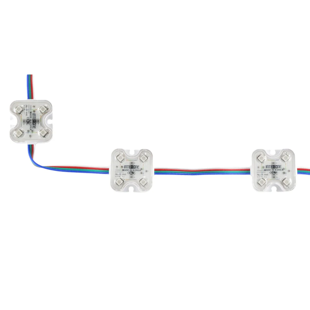 LED Backlighting for sign, 5050 12V 4 LEDs, RGB (Pack of 50) - Image 3