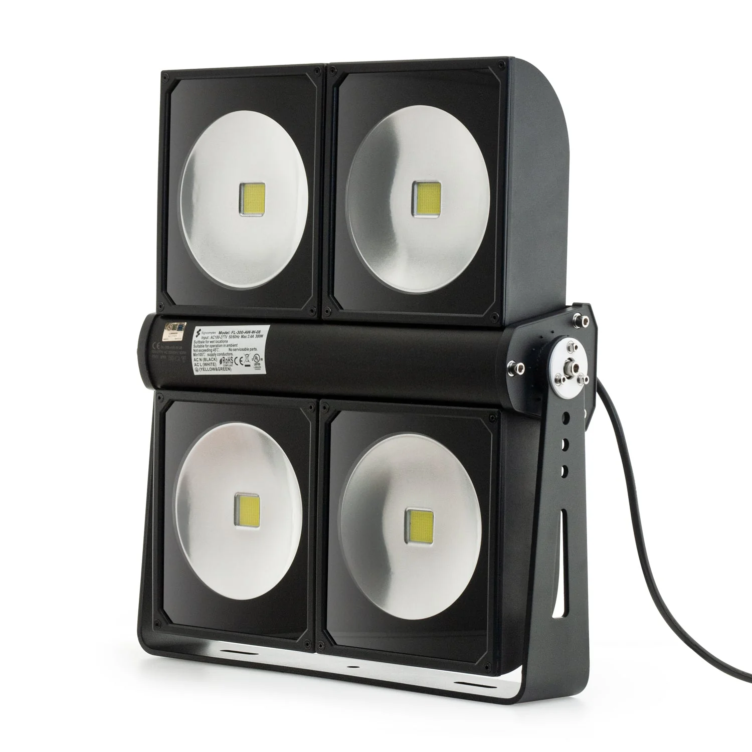 FL-300-AW-W LED Outdoor Flood Light, 120-277V 300W 5000K(Daylight) - Image 5