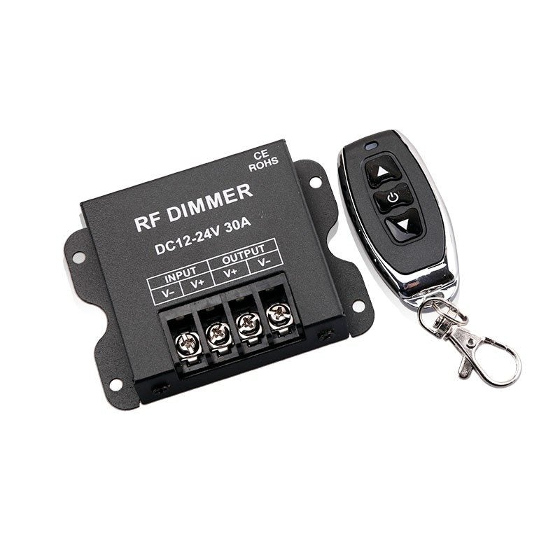 LED Controller Single Color RF Dimmer DC12V-24V 30A with Remote - Image 2