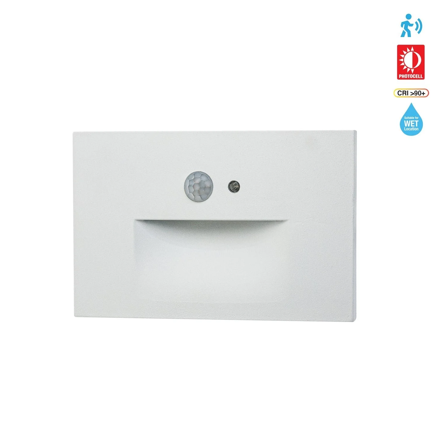 LSD033KWH LED Step Light with PIR Motion Sensor and Dusk to Dawn Photocell Horizontal, 120V 3W 3000K(Warm White) - Image 3