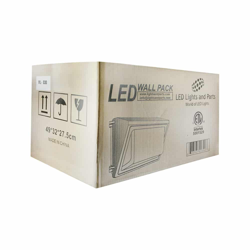 LED Wall Pack Light ML-WPB-130W-27, 100-277V 130W 2700K(Soft White) - Image 4