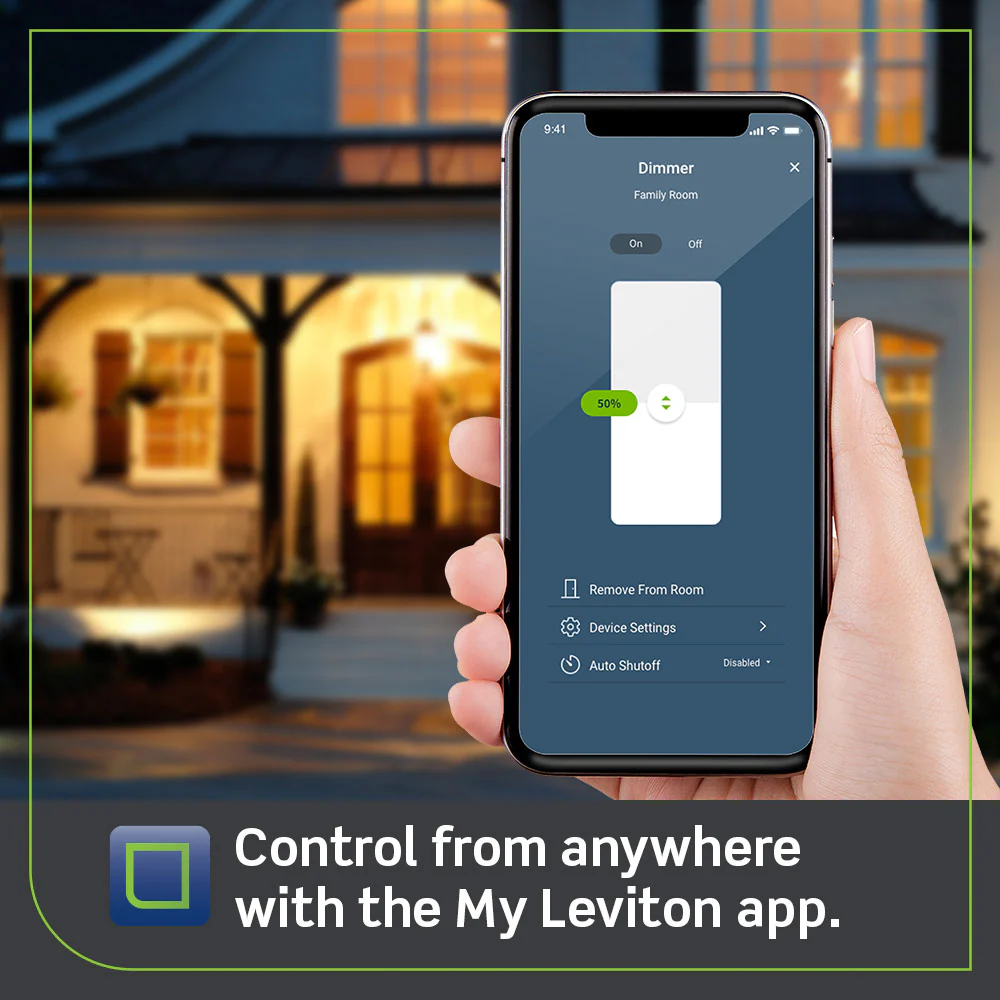 Leviton Decora Smart Wi-Fi Dimmer (2nd Gen) 120V 600W D26HD - Image 7