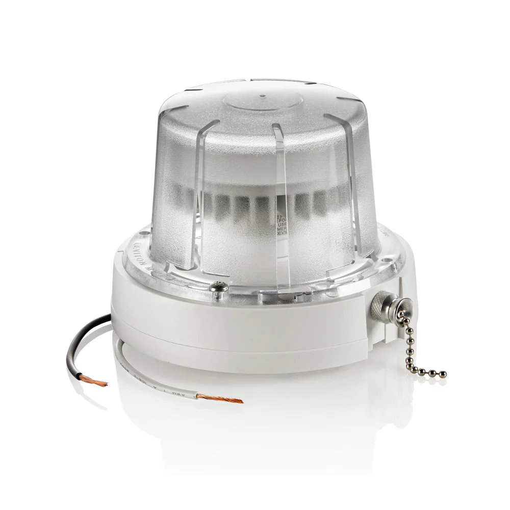 Leviton LED Ceiling Lamp Holder with Pull Chain, 10W Bulb and Bulb Guard 3000K(Warm White)