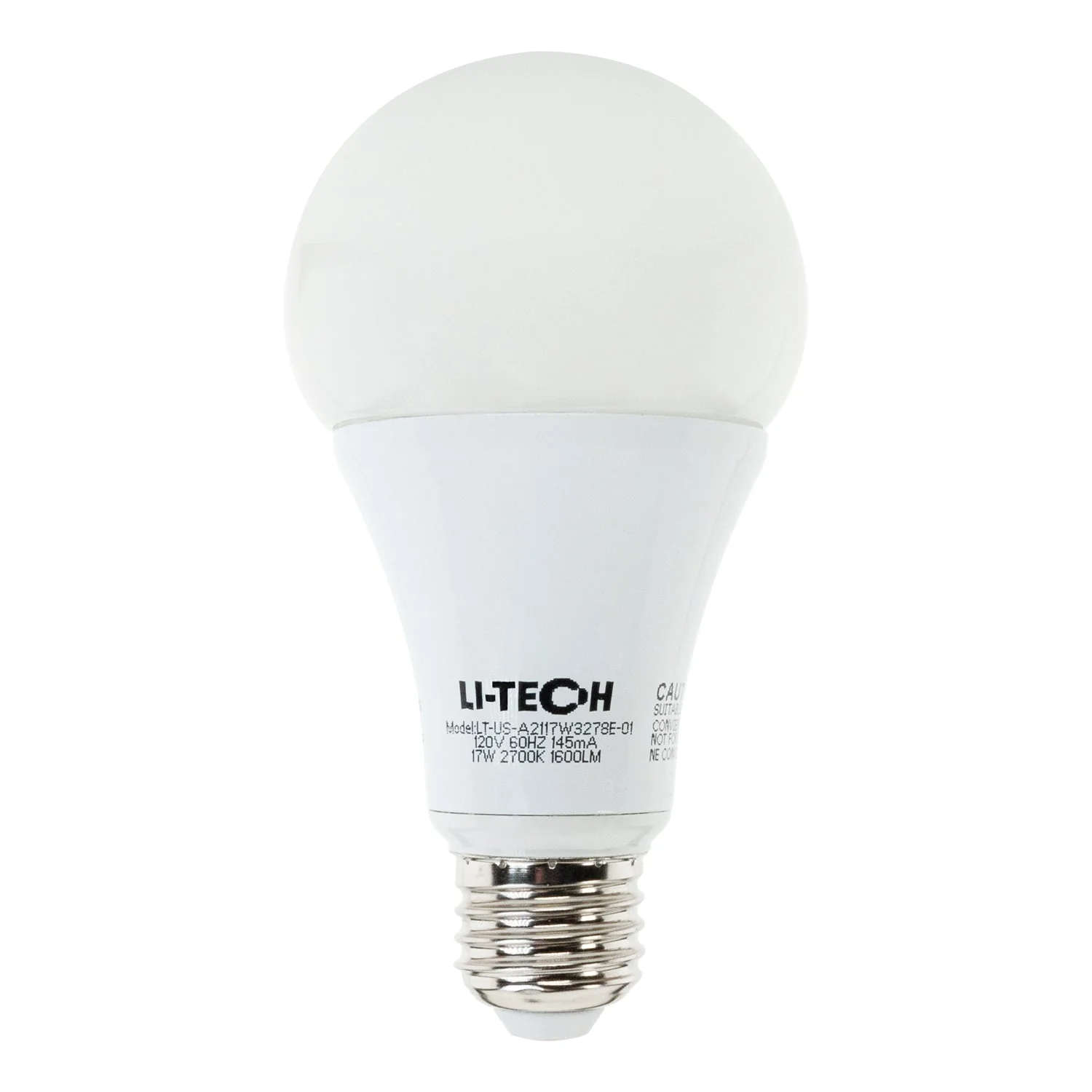 Li-Tech A21 LED Bulb, 120V 17W Equivalent 100W 2700K(Soft White) - Image 2