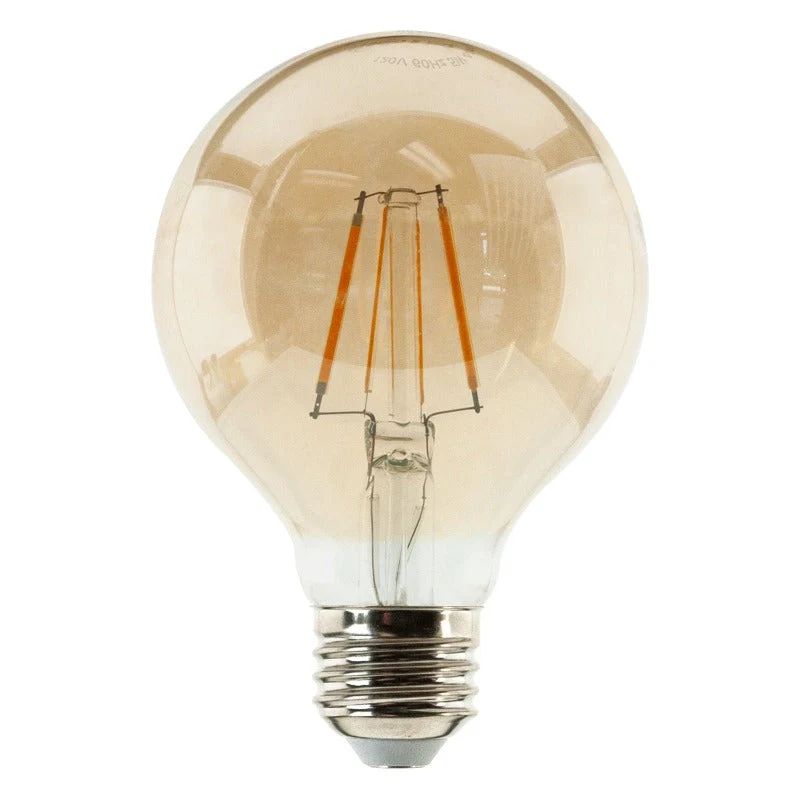 Li-Tech G25 LED Filament Bulb, 120V 5W 2200K(Amber White) - Image 2