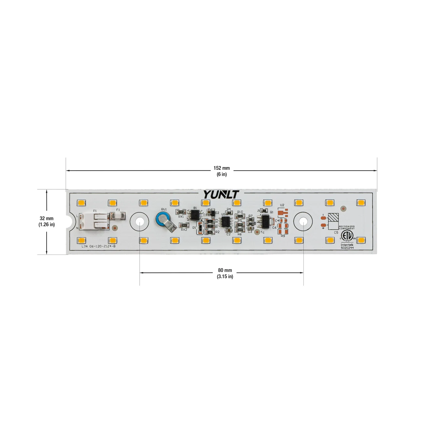 6 inch Linear LED Module Driverless Engine LIN 06-015W-930-120-S3-Z1B, 120V 15W 3000K(Warm White) - Image 2