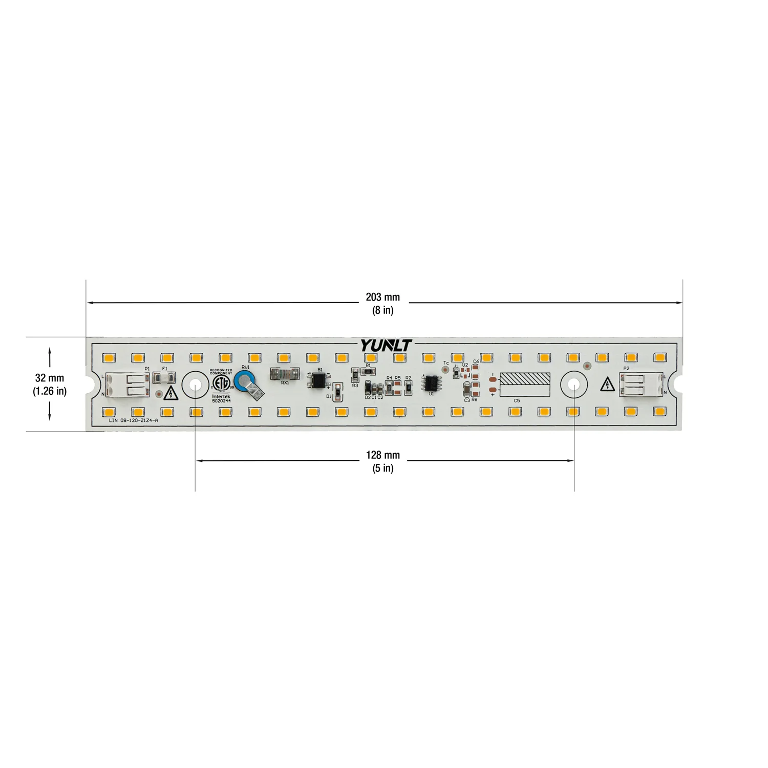 8 inch Linear LED Module Driverless Engine LIN 08-010W-930-120-S3-Z1A, 120V 10W 3000K(Warm White) - Image 2