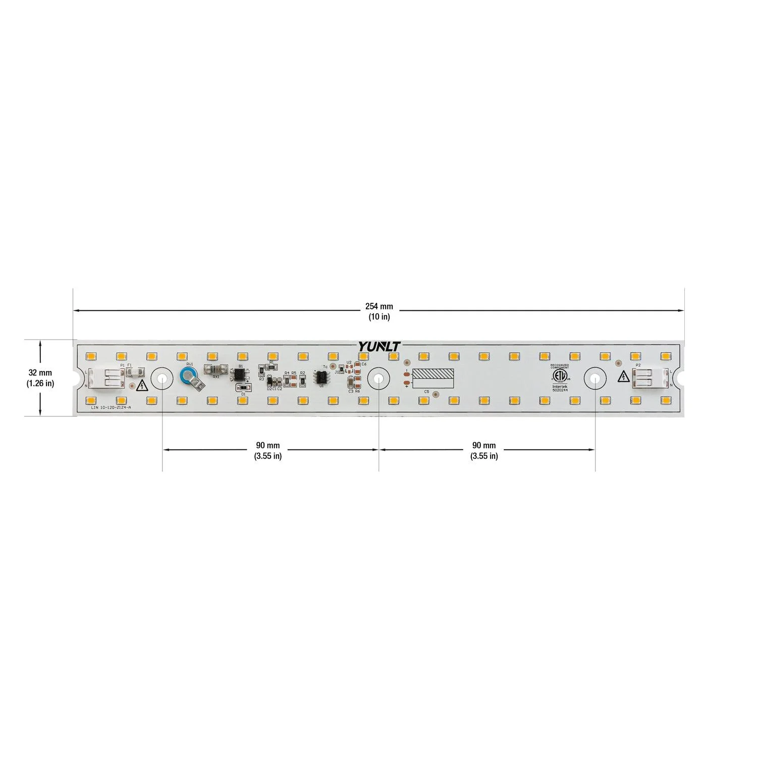 10 inch Linear LED Module Driverless Engine LIN 10-010W-930-120-S3-Z1A, 120V 10W 3000K(Warm White) - Image 3