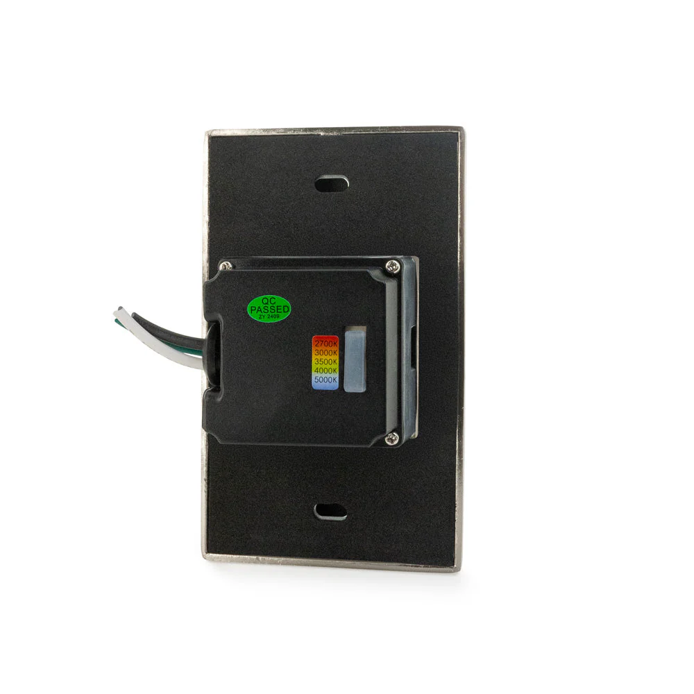 LSD-5CCTBN  Horizontal and Vertical Orientation Brushed Nickel LED Step Light 120V, 2W, Adjustable 5CCT(2.7K, 3K, 3.5K, 4K, 5K) - Image 3
