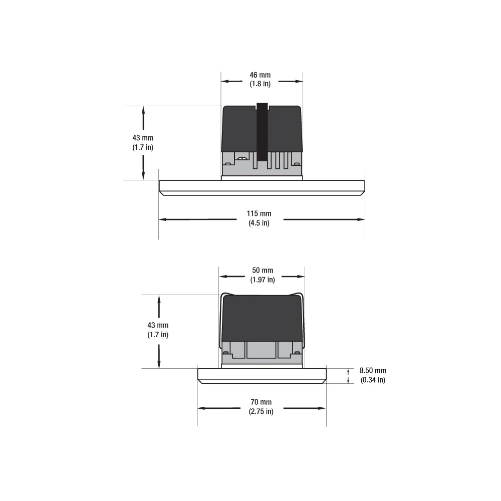 LSD-5CCTWH Horizontal and Vertical Orientation White LED Step Light 120V, 2W, Adjustable 5CCT(2.7K, 3K, 3.5K, 4K, 5K) - Image 2