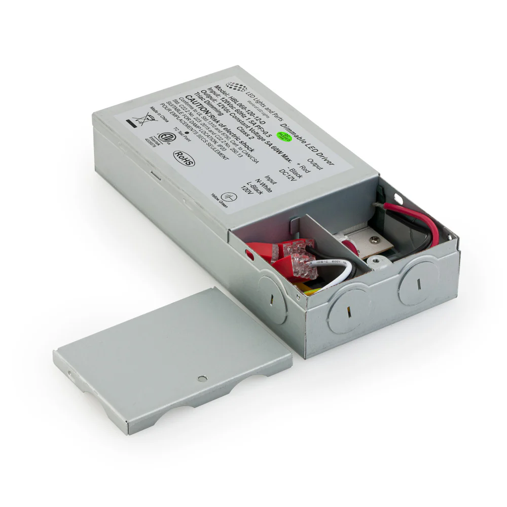 HBL060-120-12-D Metal Case Constant Voltage LED Driver, 12V 5A 60W - Image 3