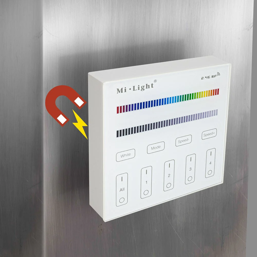 Mi-Light B3 4-Zone RGB RGBW Smart Touch Panel Remote Controller - Image 5