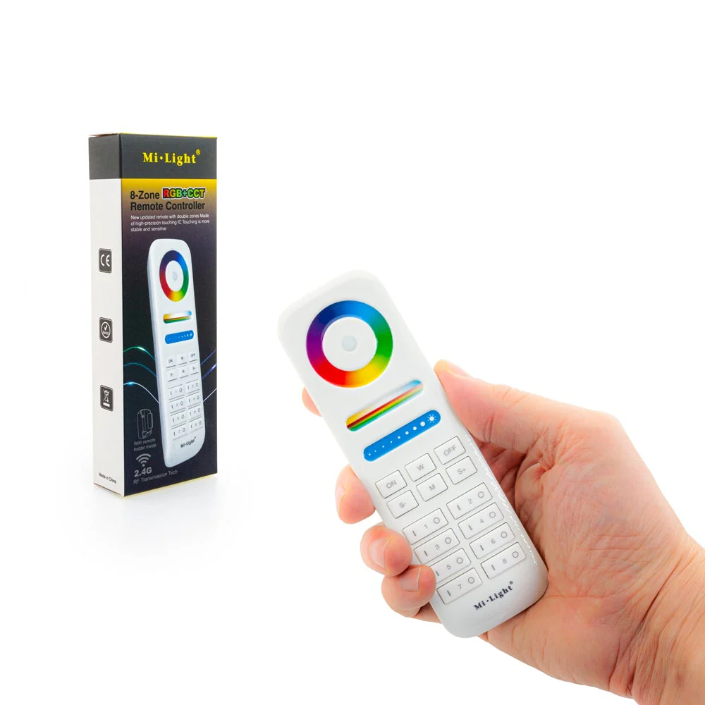 Mi-Light FUT089 2.4GHz 8-Zones RGB+CCT Smart Touch Remote Controller with Button - Image 4