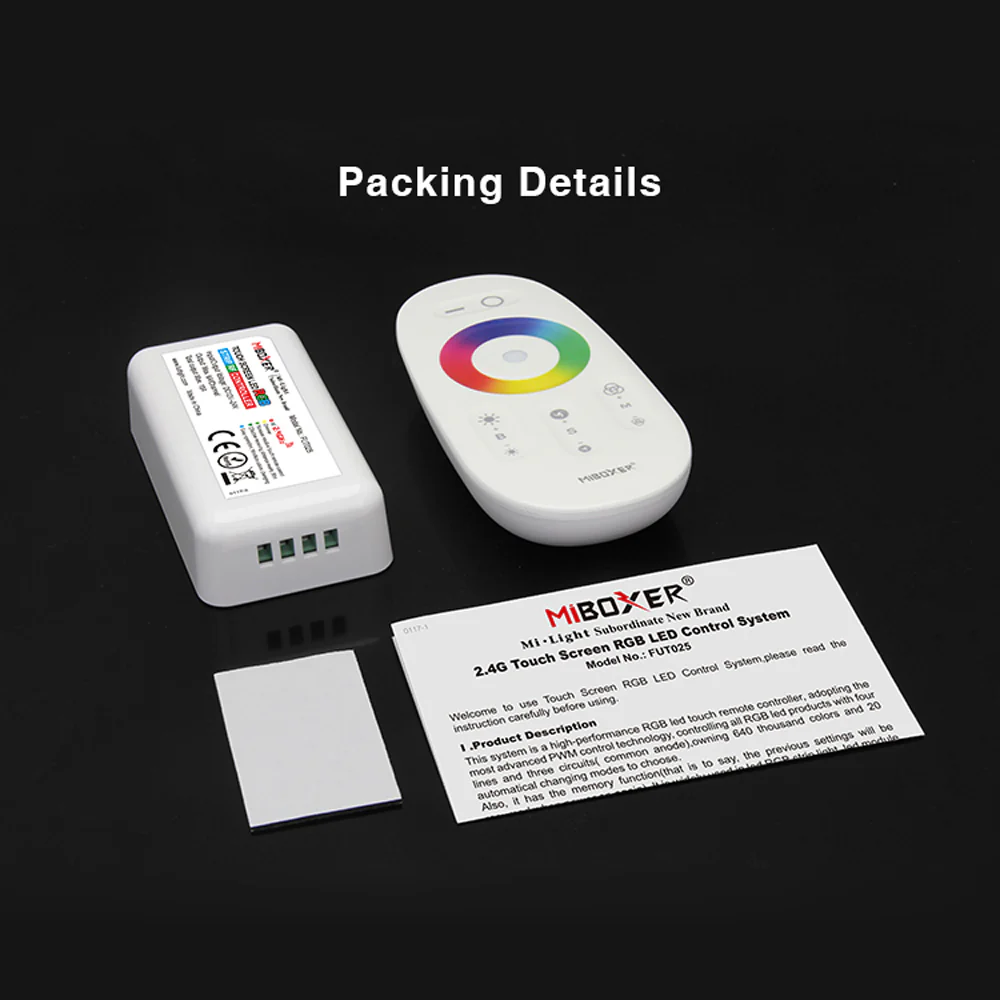 FUT025 Mi-Light Touch Screen LED RGB Controller 2.4GHz - Image 4