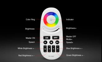 Mi-Light Touch Screen RGBW LED Controller 2.4GHz FUT028 - Image 2