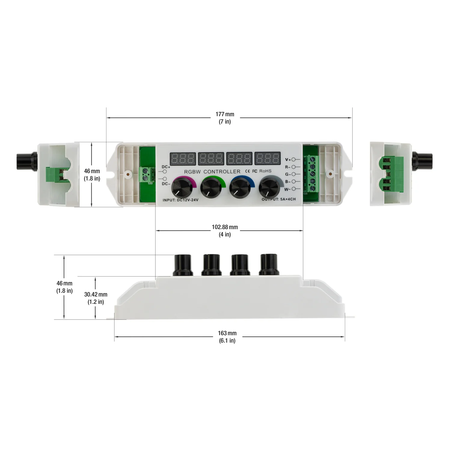 Multi-function LED RGBW Font-B Controller Dial and RF - Image 2