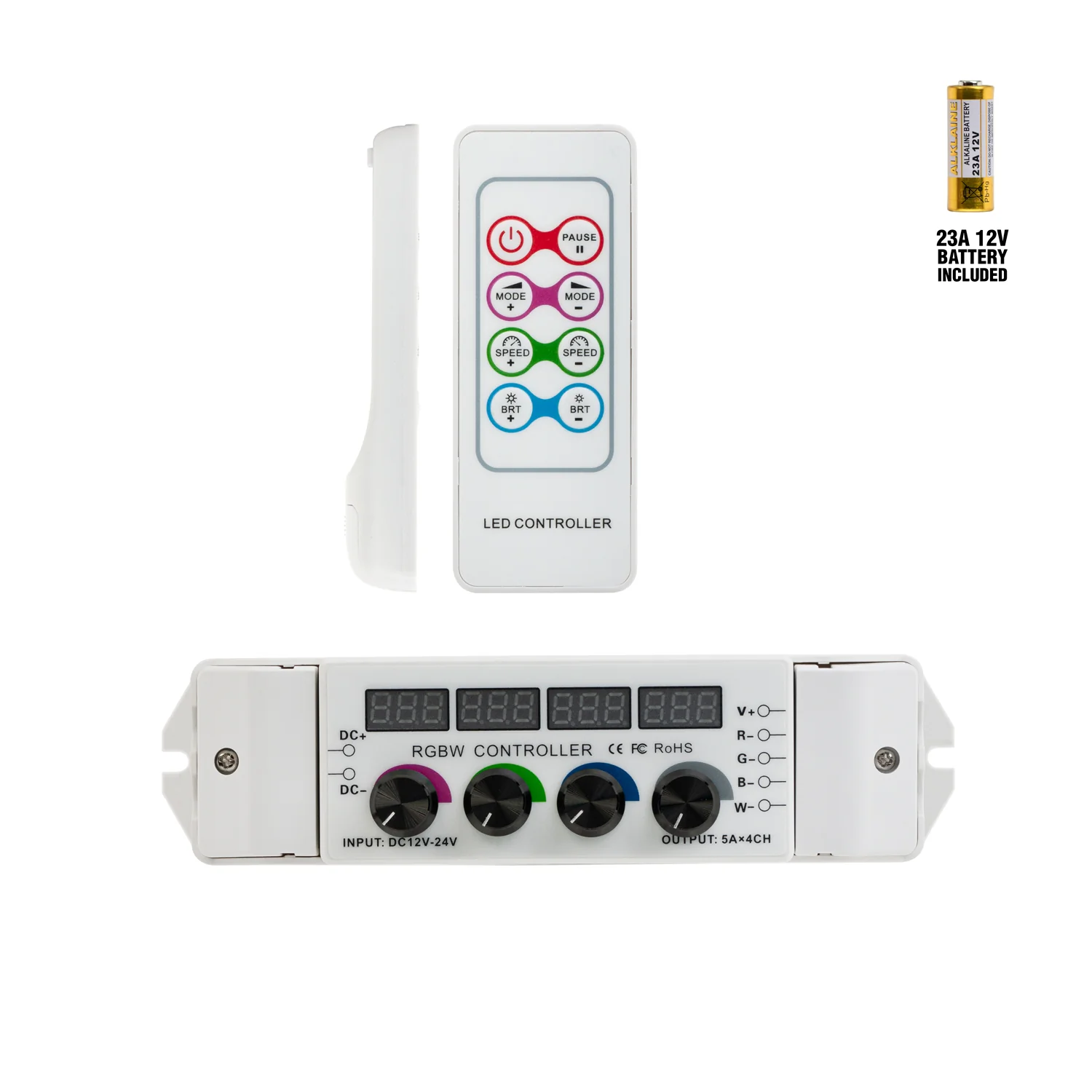 Multi-function LED RGBW Font-B Controller Dial and RF - Image 5