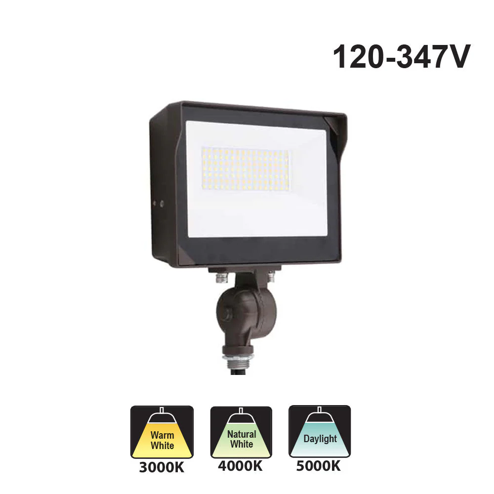 Votatec Multi-Voltage Flood Light AST-FL19-150WBH8DC1-BRPYMW30/40/50 120W, 130W, 150W 120-347V CCT(3K, 4K, 5K)
