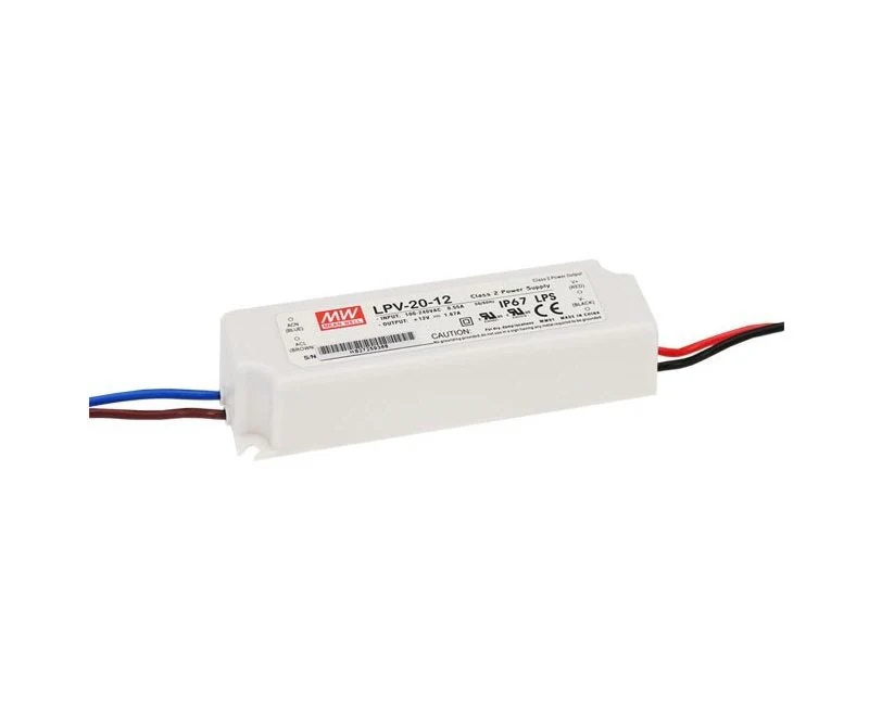 Mean Well LPV-20-12 Non-Dimmable LED Driver, 12V 1.67A 20W - Image 2
