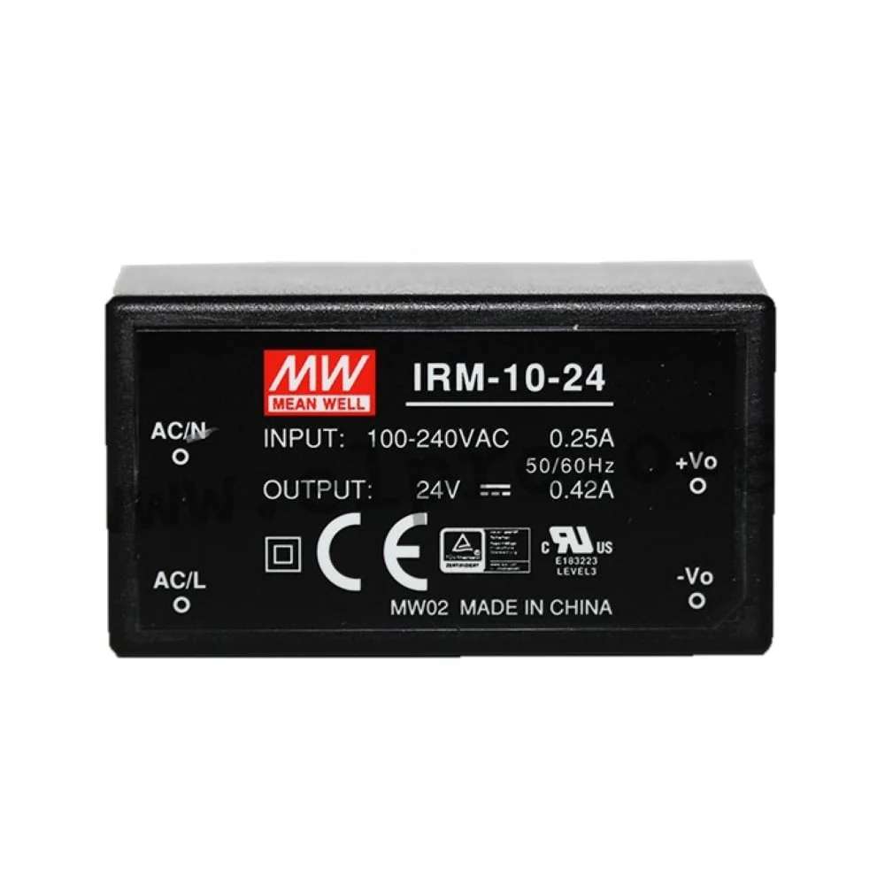 Mean Well IRM-10-24 Non-Dimmable Constant Voltage LED Driver 24V 420mA - Image 3