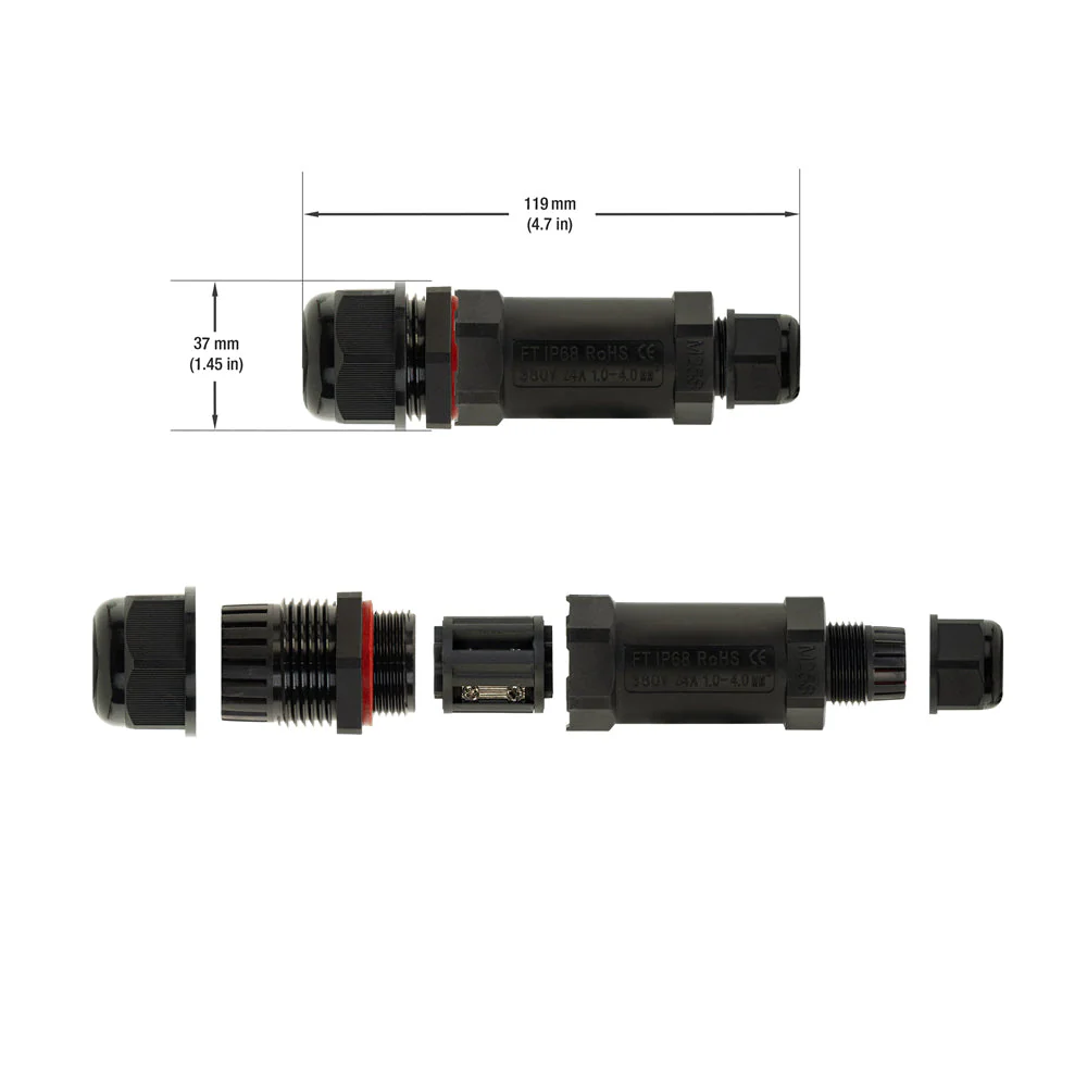 3W-YC-RGBW Outdoor Waterproof RGBW Connector Y Type - Image 2
