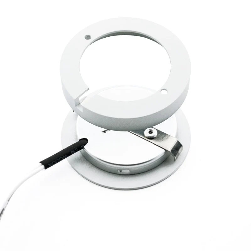 3x Plug-In White Round LED Cabinet Lights Kit, 12V 2.5W 3000K (Pack of 3) - Image 7