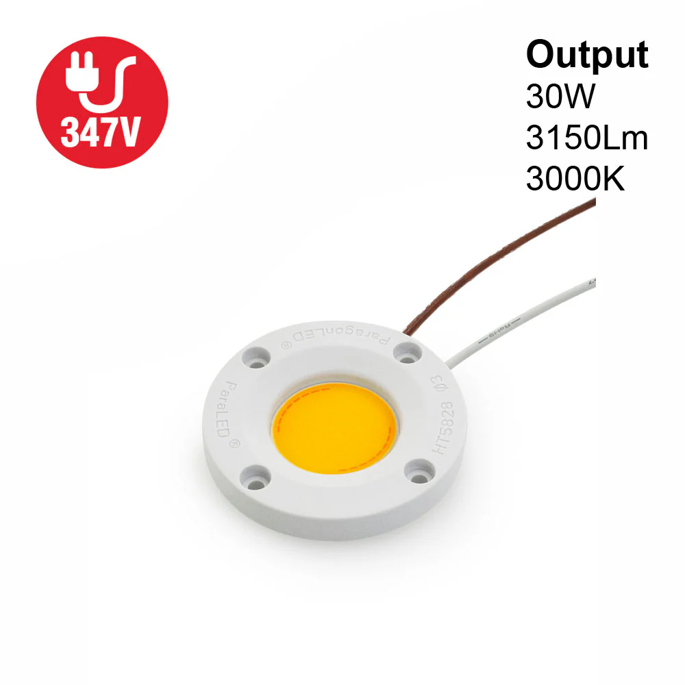 CDAC-136-5028-347-30 COB Paragon LED Module with HT5828 LED Holder, 347V 30W 3000K
