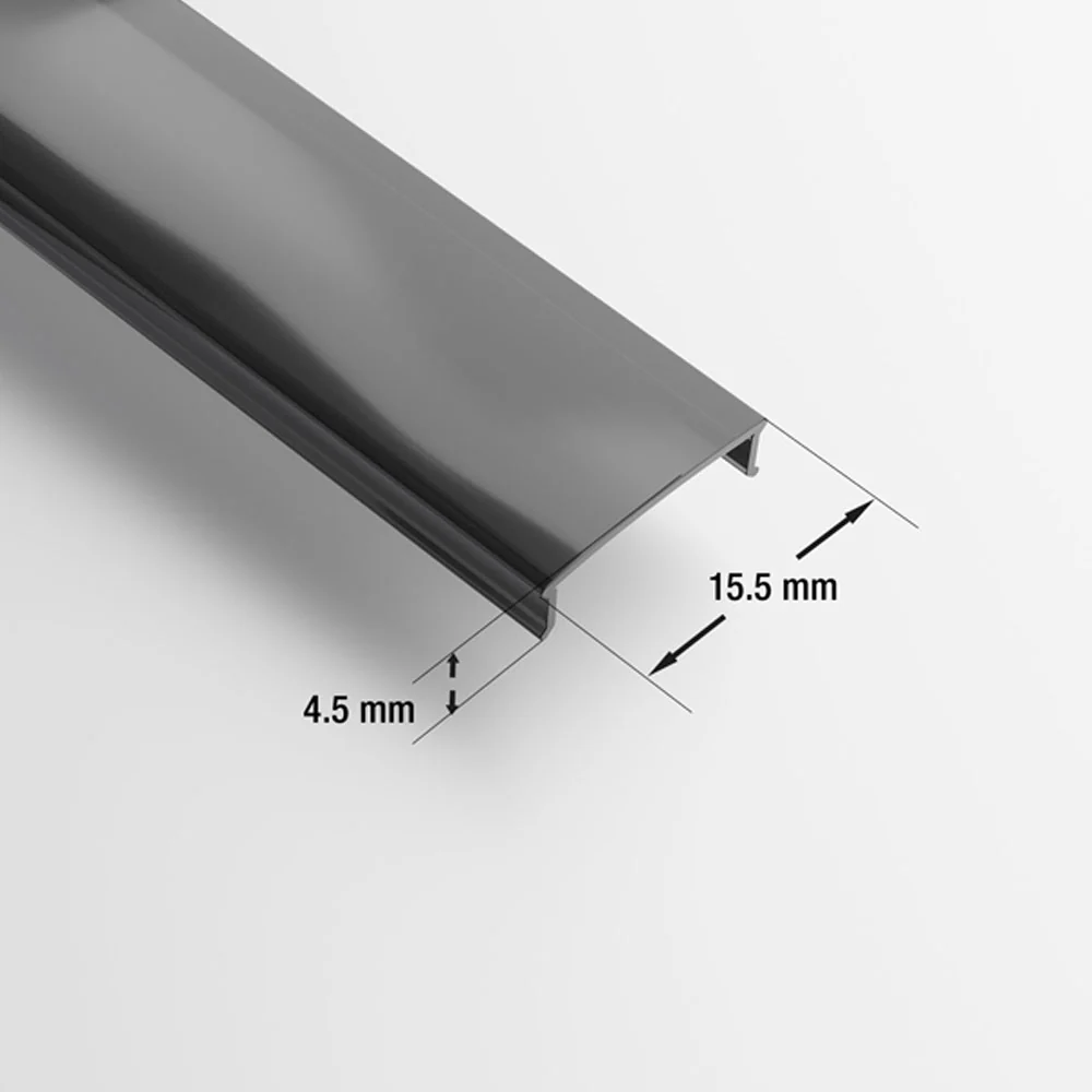 PC Clear Black cover for Type 14 Black and Type 34A Black, 3meter 118inches - Image 2