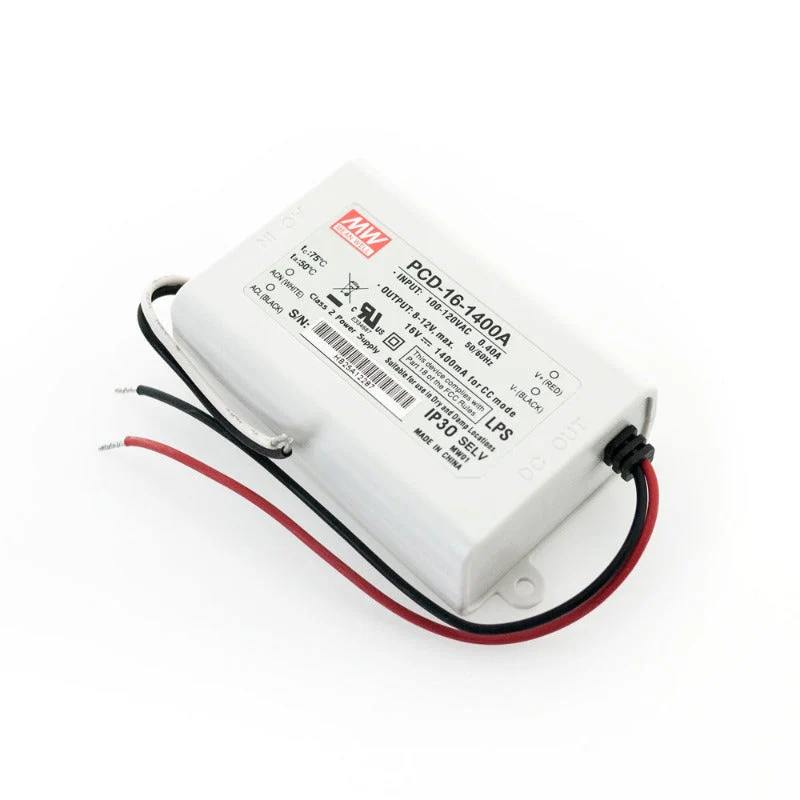 Mean Well PCD-16-1400A Constant Current LED Driver, 1400mA 8-12V 16W - Image 4
