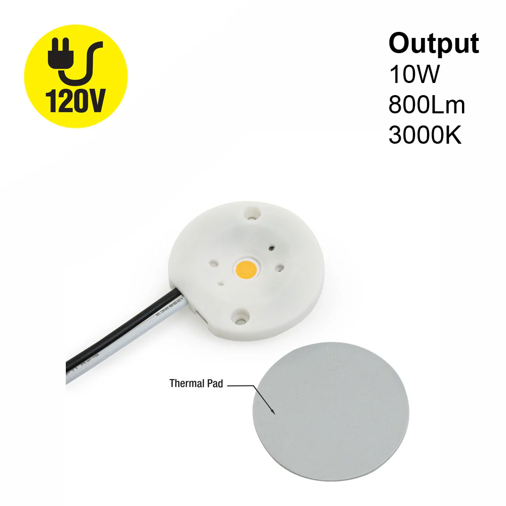 PCK 02-010-930-120-C1 YUNLT LED Module, 120V 10W 3000K(Warm White)