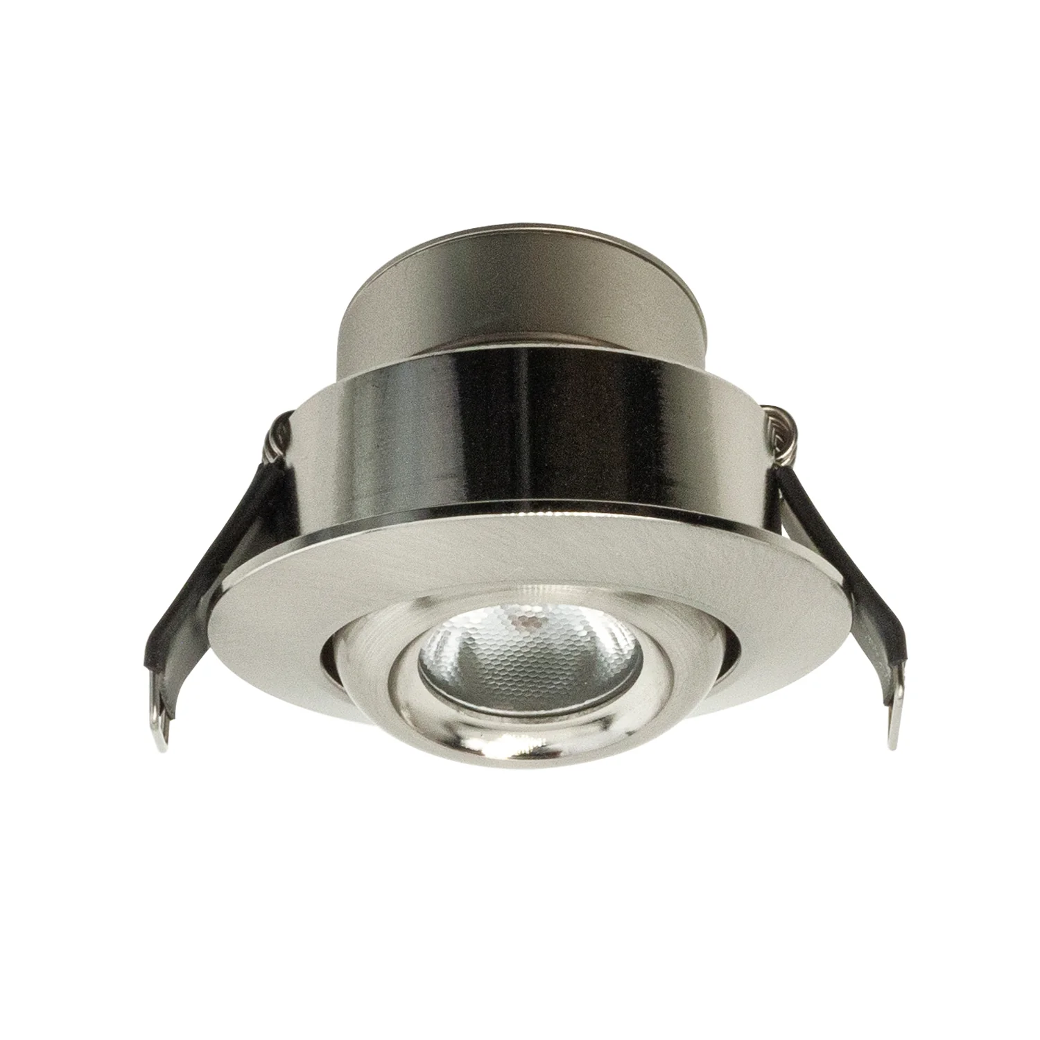 RD24-3W-RGB-BN Round Downlight / Ceiling Light, 12V 3W Brushed Nickel - Image 3